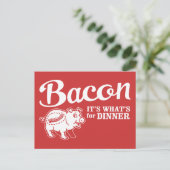 bacon - het is wat voor eten briefkaart (Staand voorkant)