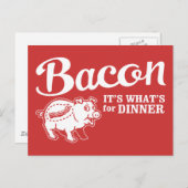 bacon - het is wat voor eten briefkaart (Voorkant / Achterkant)