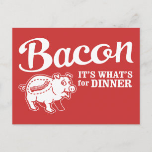 bacon - het is wat voor eten briefkaart