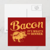 bacon - het is wat voor eten briefkaart (Voorkant / Achterkant)