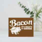 bacon - het is wat voor eten briefkaart (Staand voorkant)