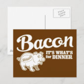 bacon - het is wat voor eten briefkaart (Voorkant / Achterkant)