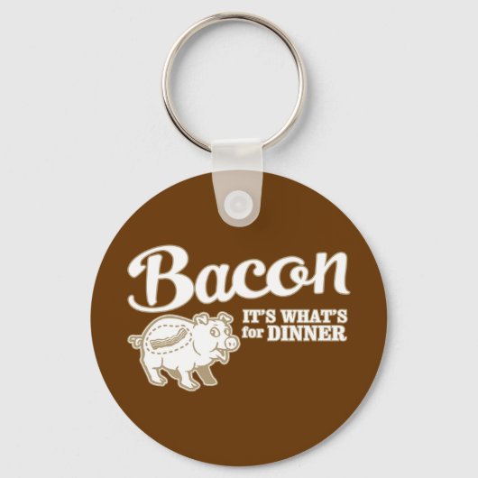 bacon - het is wat voor eten sleutelhanger (Voorkant)