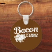 bacon - het is wat voor eten sleutelhanger (Voorkant)