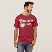 bacon - het is wat voor eten t-shirt (Voorkant volledig)