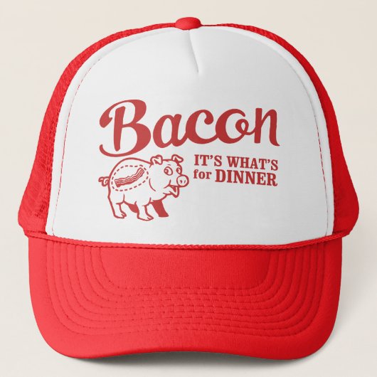 bacon - het is wat voor eten trucker pet (Voorkant)