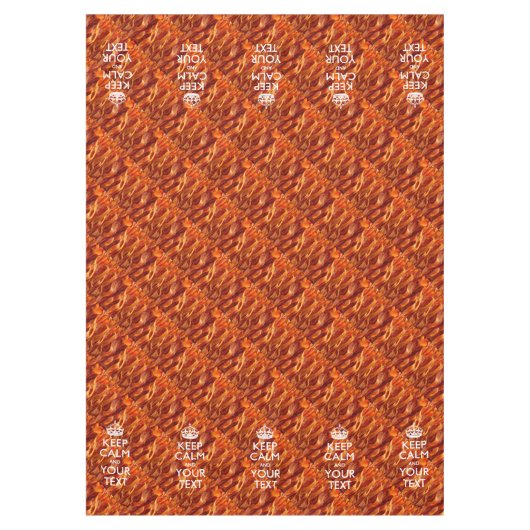 Bacon houdt kalm en heeft Jouw tekst Tafelkleed (Voorkant)