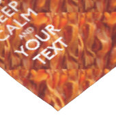 Bacon houdt kalm en heeft Jouw tekst Tafelkleed (Gekanteld)