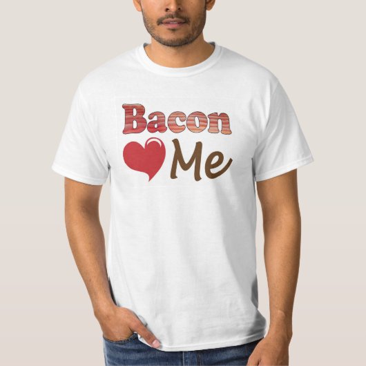 Bacon houdt van me t-shirt (Voorkant)