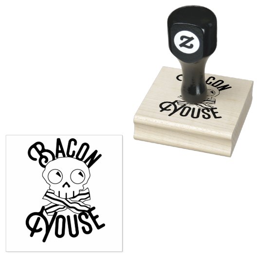 Bacon House Stamp Rubberstempel (Gestempeld)