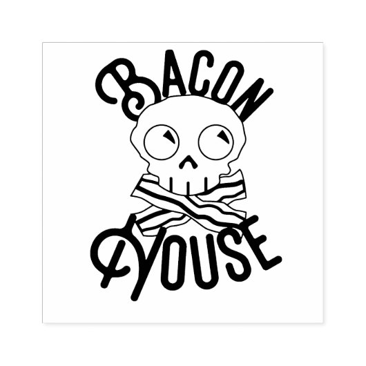 Bacon House Stamp Rubberstempel (Afrduk)