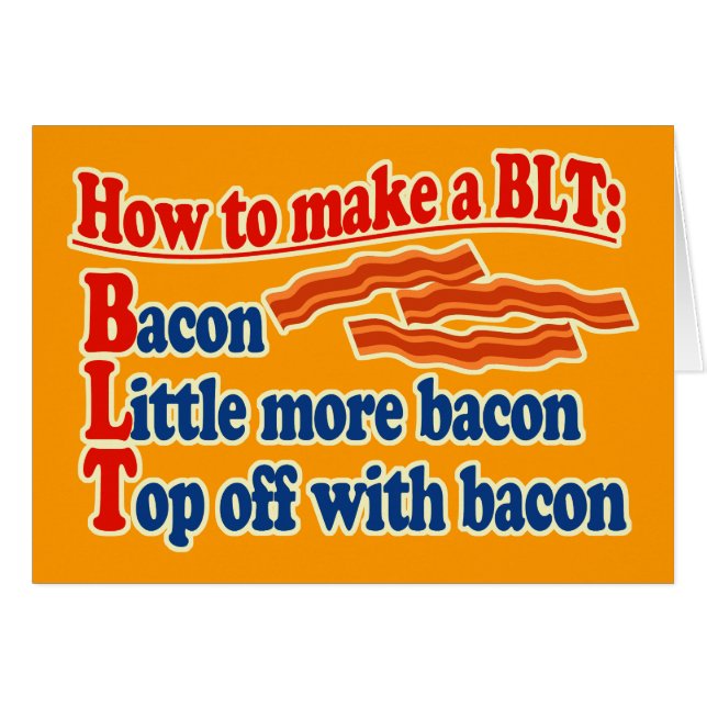 Bacon How to Make a BLT Sandwich (Voorkant Horizontaal)