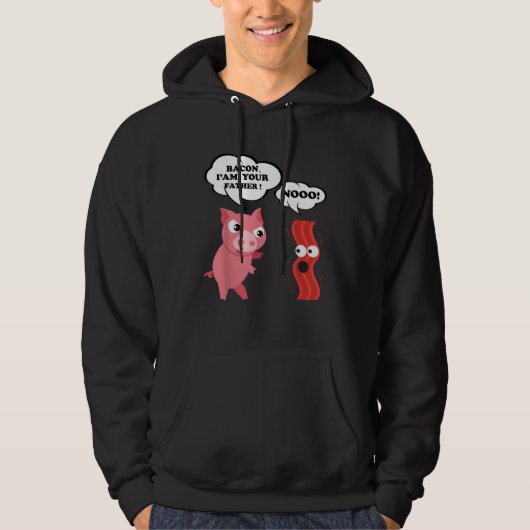 Bacon I Am Your Father  Nooo Hoodie (Voorkant)