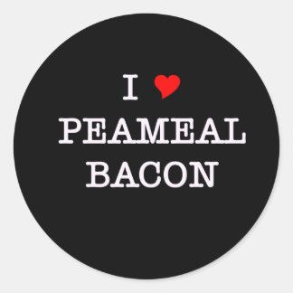 Bacon I Love Peameal Ronde Sticker