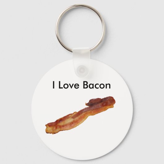 bacon, ik hou van Bacon Sleutelhanger (Voorkant)