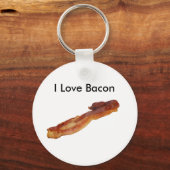 bacon, ik hou van Bacon Sleutelhanger (Voorkant)