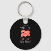Bacon ik hou van de geur van Bacon. Sleutelhanger (Voorkant)