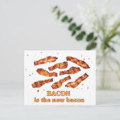 Bacon is de nieuwe bacterie briefkaart (Staand voorkant)