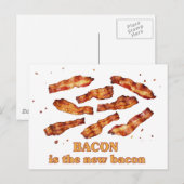 Bacon is de nieuwe bacterie briefkaart (Voorkant / Achterkant)