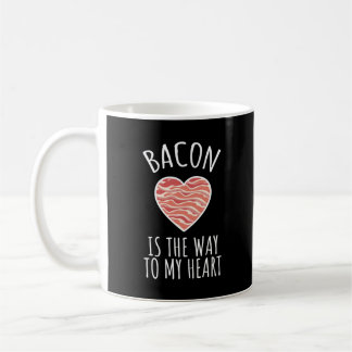 Bacon is de weg naar mijn hart Grappige bacon Koffiemok