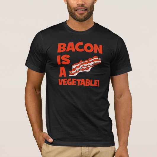 bacon is een groente t-shirt (Voorkant)