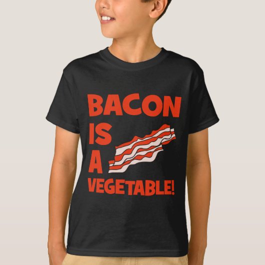bacon is een groente t-shirt (Voorkant)