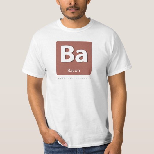 Bacon is essentieel. t-shirt (Voorkant)