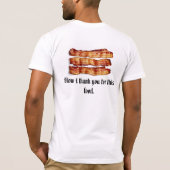 Bacon is goed t-shirt (Achterkant)