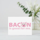 Bacon is goed voor mij briefkaart (Staand voorkant)