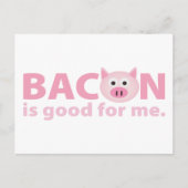 Bacon is goed voor mij briefkaart (Voorkant)