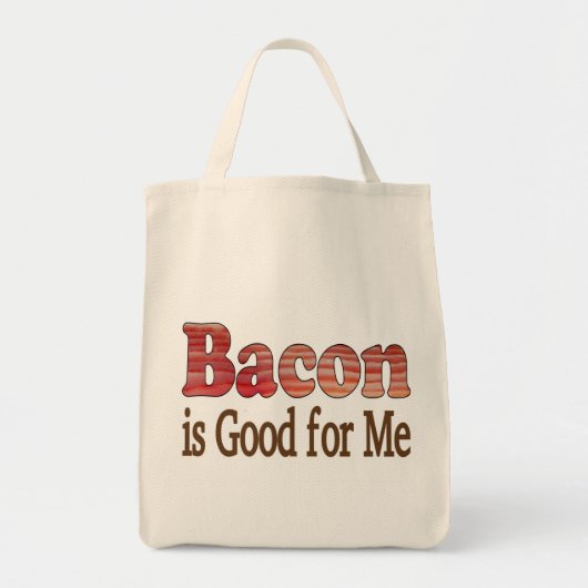 Bacon is goed voor mij tote bag (Voorkant)