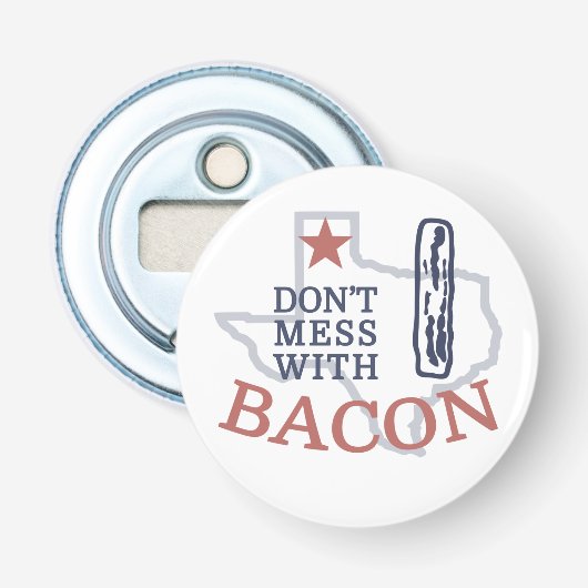 Bacon is Heilig Button Flesopener (Voorkant)