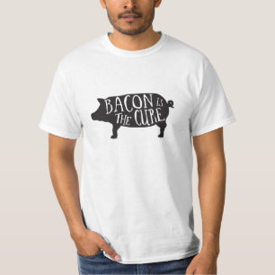 Bacon is het shirt Cure (wit)