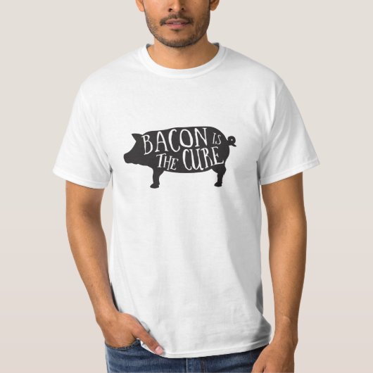 Bacon is het shirt Cure (wit) (Voorkant)