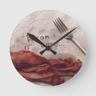 Bacon is Love Ronde Klok