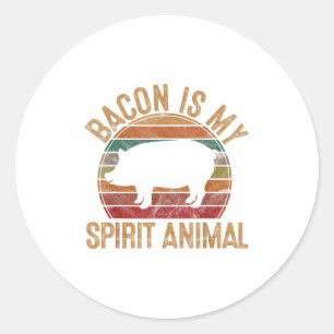 Bacon is mijn gedistilleerde dierenkreefster Bbq k Ronde Sticker
