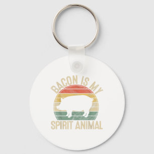 Bacon is mijn gedistilleerde dierenkreefster Bbq k Sleutelhanger