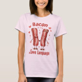 Bacon is mijn liefdestaal Funny Bacon T-shirt (Voorkant)
