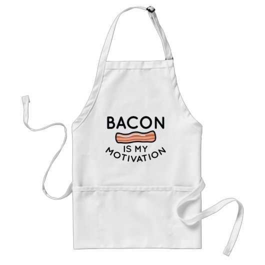 Bacon is mijn motivatie standaard schort (Voorkant)