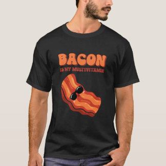 Bacon Is Mijn Multivitamine Funny Keto Carnivore D T-shirt