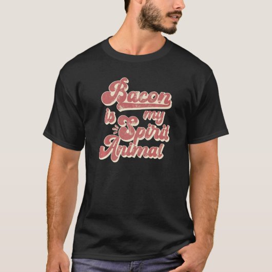 Bacon is mijn sterrendier Bacon American Flag T-shirt (Voorkant)