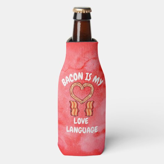 Bacon is My Love Language Koelbox Flesjeskoeler (Fles Voorkant)