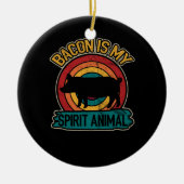 Bacon Is My Spirit Animal Bacon Lover Grilling Keramisch Ornament (Voorkant)