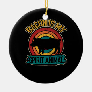Bacon Is My Spirit Animal Bacon Lover Grilling Keramisch Ornament
