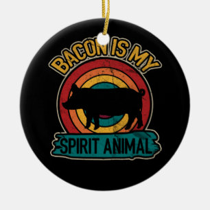 Bacon Is My Spirit Animal Bacon Lover Grilling Keramisch Ornament