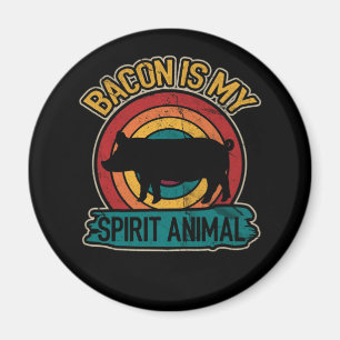 Bacon Is My Spirit Animal Bacon Lover Grilling Magneet
