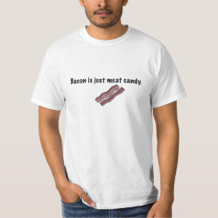 Bacon is snoep vlees t-shirt