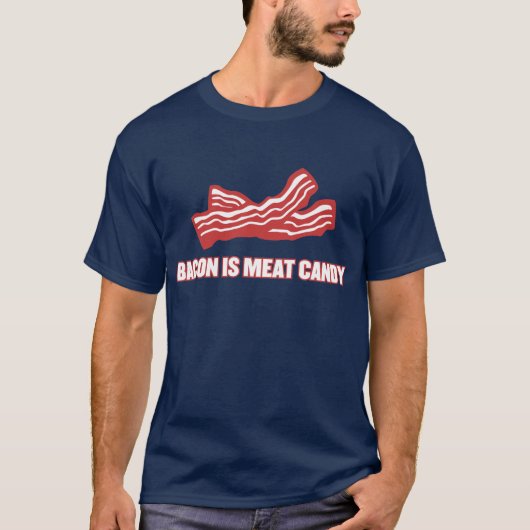 Bacon is vlees snoep t-shirt (Voorkant)