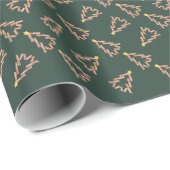 Bacon kerstboom cadeaupapier (Rol Hoek)