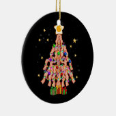 Bacon Kerstboom Ei Top Varkensliefhebber Vrolijk K Keramisch Ornament (Rechts)